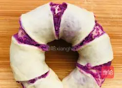 Red Bean and Purple Sweet Potato Bread Recipe Illustration 9