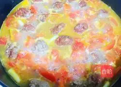 Tomato Beef Ball Soup Recipe Illustration 6