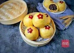 Illustration of how to make corn and sweet bean buns 19