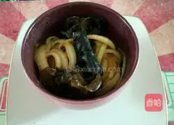 Illustration of how to make onions mixed with fungus 5