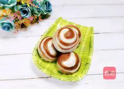 Illustration of how to make cocoa thread bean paste buns 18