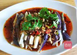 Illustration of how to make cold eggplant 12