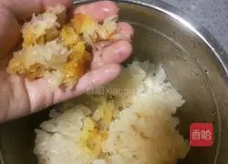 Illustration of how to make papaya and white fungus sweet syrup 4