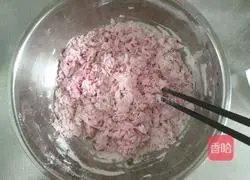 Illustration of how to make purple buns 6