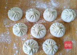 Illustration of how to make fried buns (vegetarian) 8