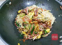 Illustration of how to make fried noodles 9