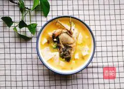 Illustration of how to make fish head and tofu soup 13