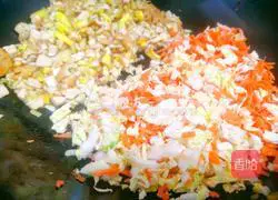 Illustration of how to make vegetarian dumplings on the first day of the first lunar month 9