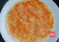 Illustration of how to make tomato and egg breakfast cake 13