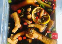Illustration of how to make chicken feet with lemon and pickled pepper 9
