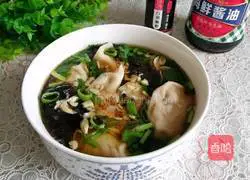 Illustration of how to make sour soup dumplings 12