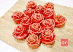 Illustration of how to make rose steamed buns 21