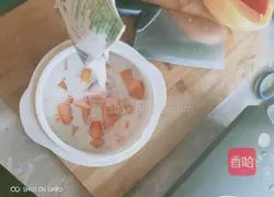 Illustration of how to steam papaya with milk 2