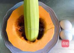 Illustration of how to make Pan-Fried Zucchini and Pumpkin Soft Pancakes 1 