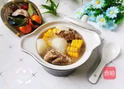 Illustration of how to make yam and corn pork ribs soup 11