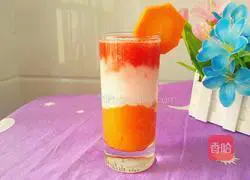Illustration of how to make carrot and watermelon milkshake 13