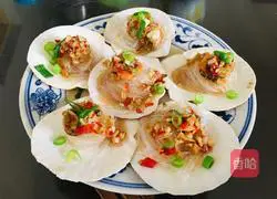 Simplified version of the recipe for steamed scallops with garlic vermicelli 10