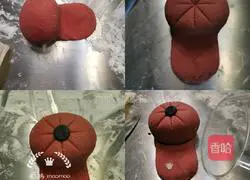 Illustration of how to make edible peaked cap 11