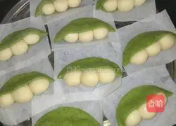 Illustration of how to make pea steamed buns 6