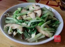 Illustration of how to stir-fry Chinese cabbage with mushrooms 8