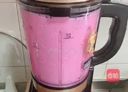 Illustration of how to make dragon fruit milkshake (wall-breaking machine version) 8