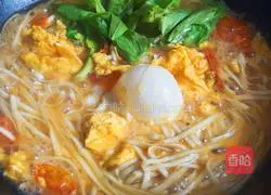 Illustration of how to make tomato and egg noodles 6