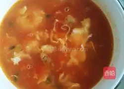 Illustration of how to make tomato and egg soup 15
