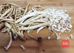 Illustration of how to make meat buns with tea tree mushroom sauce 3