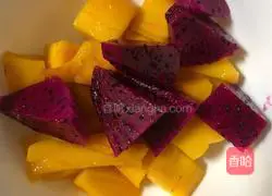 Mango Coconut Juice Sago Recipe Illustration 3