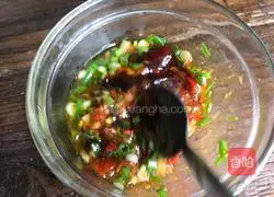 Illustration of how to make jade mixed with shredded chicken 9