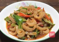 Illustration of home-style fried pig skin 14