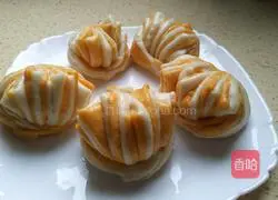 Illustration of how to make two-color steamed buns 22