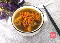 Cordyceps Flower Chicken Soup Recipe Illustration 14