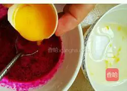 Pitaya soft cake recipe 3