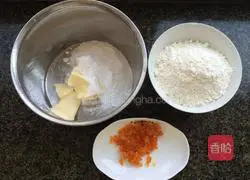 Illustration of how to make candied orange peel biscuits 1