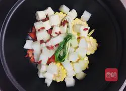 Corn yam Illustration of how to make soup 5