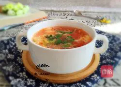 Illustration of how to make tomato and egg drop soup 4
