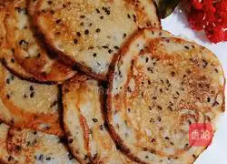 Illustration of how to make banana black sesame cake (xylitol) 9