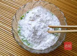 Illustration of how to make ham and egg pancakes 4