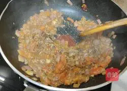 Illustration of how to make meat sauce noodles 7