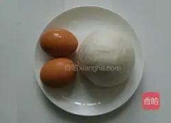 Illustration of how to make steamed buns and fried eggs 1