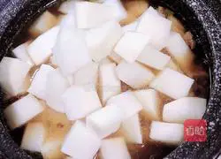 Illustration of how to make healthy radish and mutton soup 11