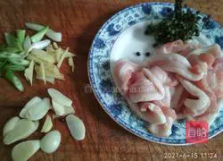 Illustration of how to make pork belly stewed with kidney beans 7