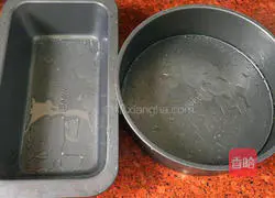 Illustration of how to make two-color hair cake 7