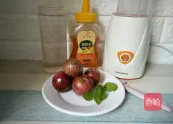 Mint Honey Red Plum Juice Recipe Illustration 1