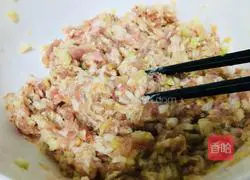 Illustration of how to make fresh meat wontons 6 