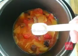 Illustration of Beef, Tomato and Sweet Potato Soup 23