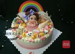 Confused Doll's Snack World Birthday Cake Recipe Illustration 1
