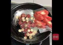 Illustration of how to make tomato and egg noodles 4