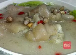 Illustration of how to make peanut pig's feet soup 10